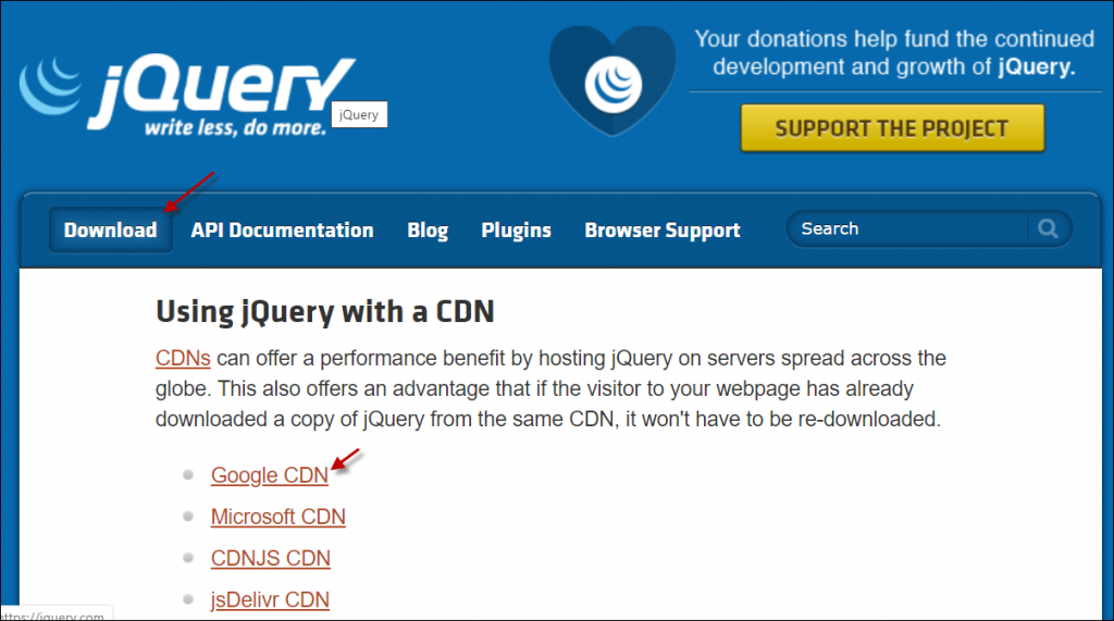 download jquery