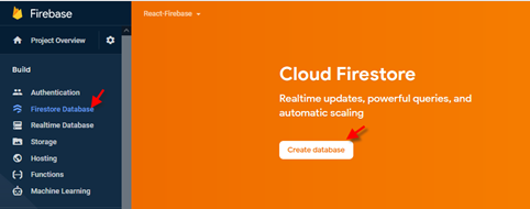 FireStore - Create database