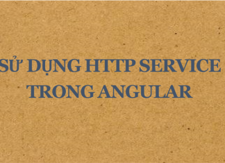 Sử dụng http service trong angular