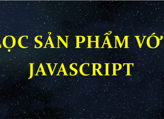 Lọc sản phẩm với Javascript