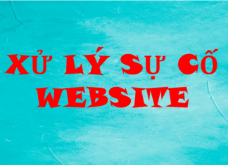 Xử lý sự cố website xử lý sự cố website