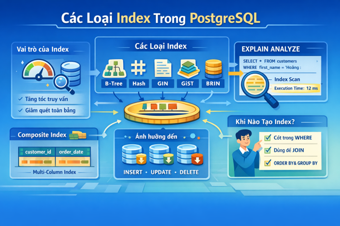 Các loại Index trong PostgreSQL
